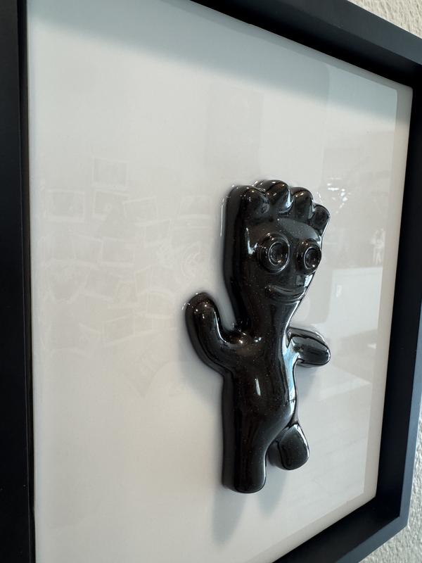 Pop Art Sour Patch Kid Resin Wall Art 8x10 Framed Ready to Hang Handcrafted High-Gloss Iconic Design Solid Wood Panel for Pop Art Walls Kitchens & Game Rooms