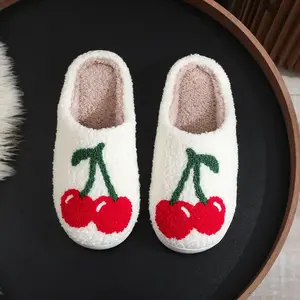 Walk Cozy SUPER Comfortable Cherry Slippers, GREAT For Cold Weather Comfortable Christmas Gift High Quality