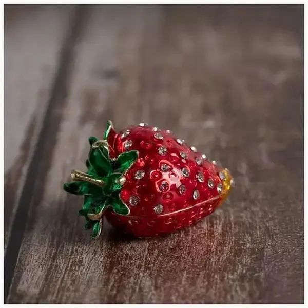 Strawberry Trinket box jewelry box cute