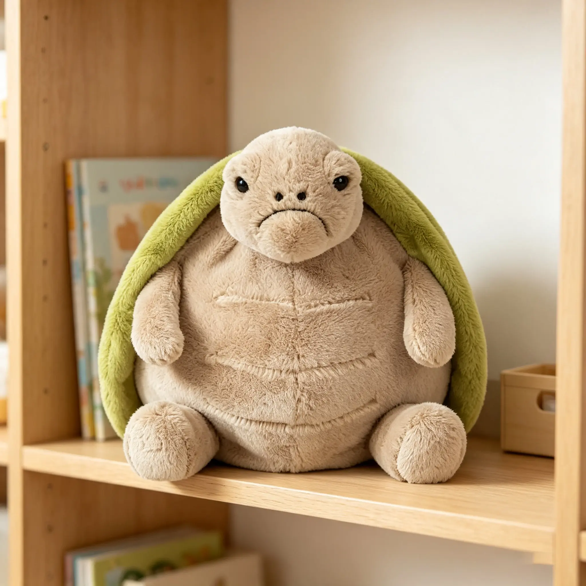 Timmy Viral Grumpy Turtle Weighted Stuffed Plush, Ultra Fluffy Soft Anxiety Relief Weighted Pillow Plushie, Cute Turtle Decor for Bedroom, Perfect Birthday & Holiday Gift for Kids, Comfort Weighted Stuffed Animal Toy