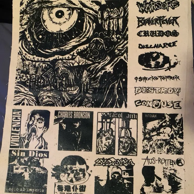 Crust punk patches sheet goregrind