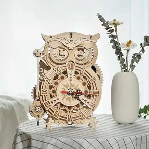 RoKr 3D Puzzles for Adults, Wooden Model Kits for Adults to Build, Birthday Gift for Adults & Teens 4x4x16 wood