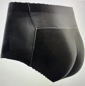 Generic Women's Padded Shapewear Brief, Mesh Butt Lifter Underwear, Breathable Tummy Control Panties Body Shaper for Summer Black, X-Large