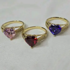 Heart-Shaped Rings in Various Colors High-Quality Water-Resistant Laminated Multiple Sizes Available Perfect for Birthday Anniversaries and Christmas Gifts