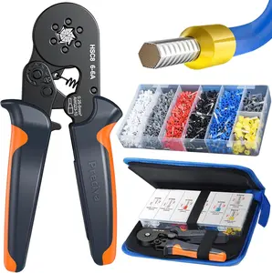 Ferrule Crimping Tool Kit with 1900PCS Wire Connectors, Preciva Hexagonal