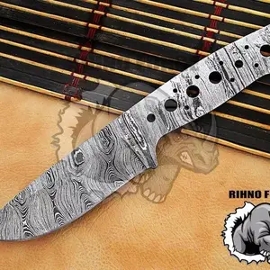 Damascus Knife Chef blank