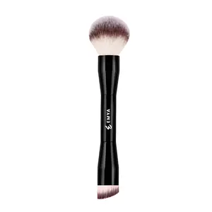 EMYA Double Ended Foundation, Powder & Blush Makeup Brush E04, Travel-Friendly Vegan Makeup Tool
