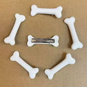 6 pcs  Bone-Shaped Hair Clips, Cute Sweet Lolita Duckbill Clip, Creative Versatile Side Bangs Hair Accessory, Hair Clip Set, Gifts for Granddaughter, Daughter, and Good Friend