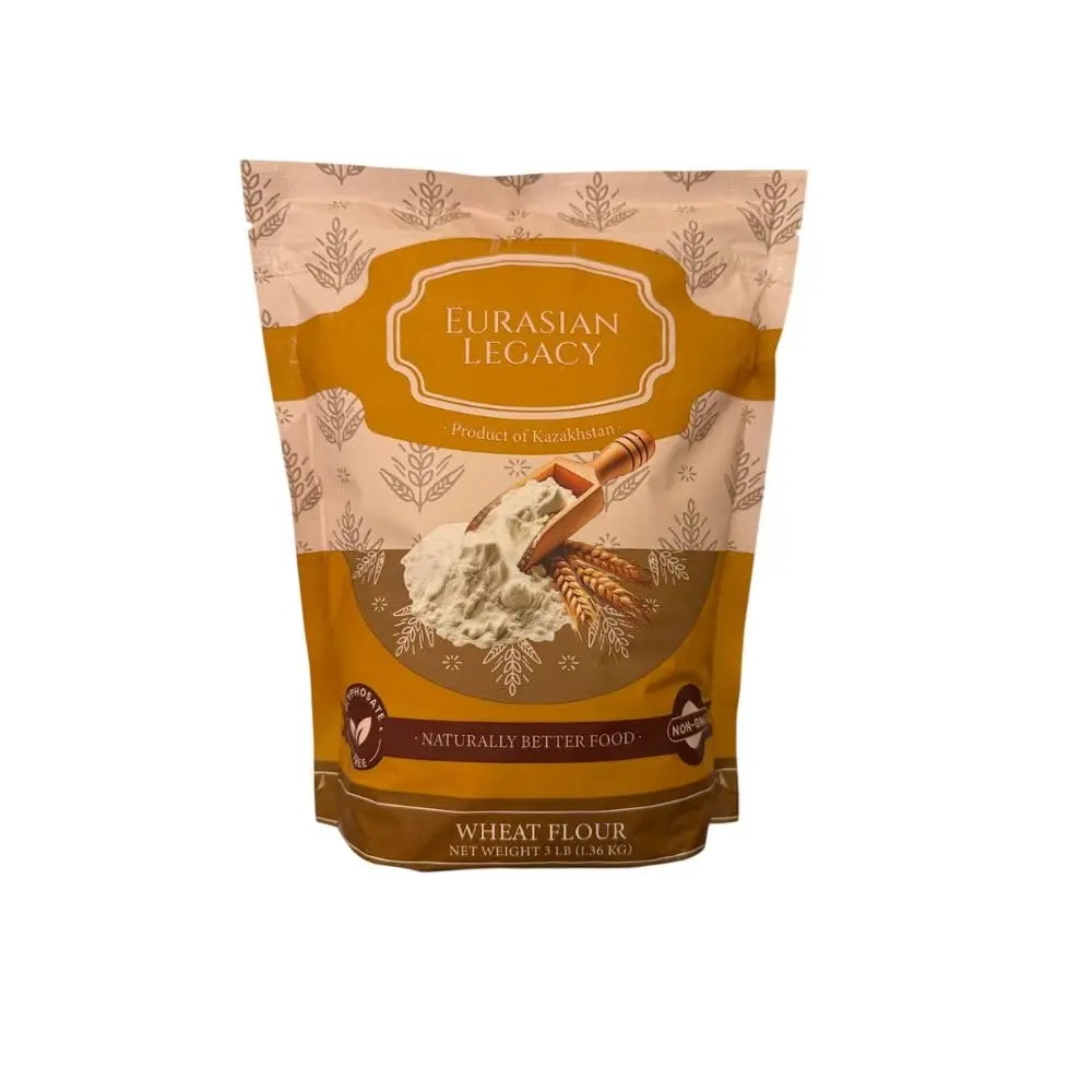 Eurasian Legacy Imported Lab-Tested Glyphosate-Free Wheat Flour, High-Protein, Unbleached, Non-GMO, for Bread, Sourdough & All-Purpose Baking, 3 lb