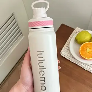 2026 New Model LU Outdoor Sports Water Bottle — Double-Walled Vacuum Insulated Thermal Cup for Portable Use, Travel, Home, and Office