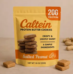 Caltein Co - Salted Peanut Butter Protein Cookies Snack Flavor