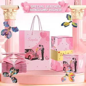 Surprise Red Envelope Gift Box — Featuring 20 pop-up cards and 4 lifelike butterflies. A perfect gift for moms, children, and cherished loved ones—ideal for Mother's Day, Children's Day, and all kinds of special occasions