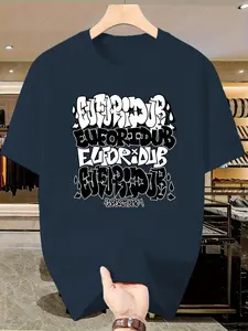 Graffiti T-Shirt Alert! Wild Style Print, Essential Streetwear Top, Short Sleeve Slim-Fit Casual Tee, Perfect for Urban Fashion