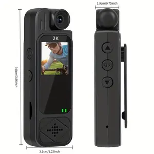 Wearable Portable Body Camera - 2K Full HD Recording, Compact Camera, Infrared Night Vision, Motion Detection, 180 °   Lens Adjustment - Compact Home Security Camcorder, 32GB Card - Compact Wireless Compact Camera for Sports, Cycling, Fishing