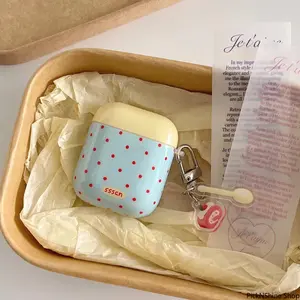 Simple Color Blocking Wave Point Suitable For AirPods 3 Headphone Case, New Apple wireless Bluetooth Third-Generation AirPods 2