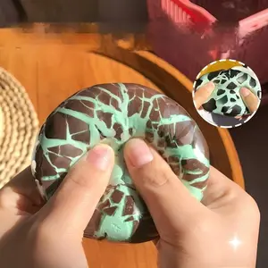 Crispy Handmade Ball Mint Chocolate Stress Relief Wax Ball, Ultra Soft Squeezable Noise Control Toy, Perfect for Anxiety Relief