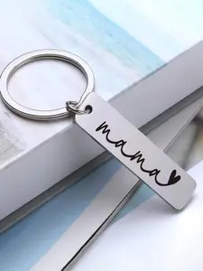 1pc Fashion "Mama" Heart Keychain - an Ideal Stainless Steel Present for Mothers, Great for Women'S Day, Daily Use, Fashionable Accessory, Stylish Keychain, Sturdy Keychain, Keychain Item