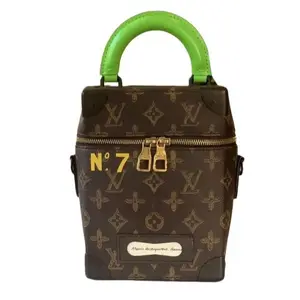 Pre-owned Louis Vuitton Leather Tote Bags x Virgil Abloh Vertical Monogram Box Trunk