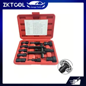 ZKTOOL 10-Piece Heavy-Duty Vehicle Blind Hole Puller Set - 8-25mm Alloy Steel Tool for Motorbike, Auto Bearing Removal & Wheel Disassembly