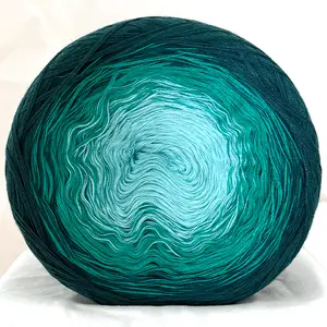 1PC 100% Cotton Gradient Yarn Cake - 300g Soft Hand Knitting & Crochet Yarn, Natural Color Transition, Perfect for Shawls, Scarves, Hats, Afghans, Embroidery & Craft Projects, Durable Cotton Yarn for Handmade Gifts