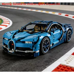 3599 Pcs High-Tech Bugattied Chirons Blue Super Sports Racing Car Compatible Building Blocks Set Toys Children Gift