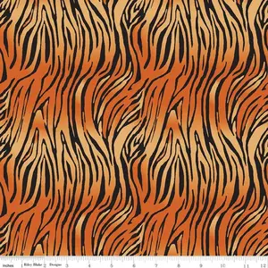 On Safari - per yard - Riley Blake Designs - Tiger Print - C10456-ORANGE