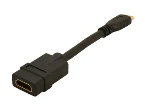 StarTech.com HDACFM5IN 5 in. Black Connector A: 1 - HDMI (19 pin) Female Connector B: 1 - Mini HDMI (19 pin) Male 5in High Speed HDMI Cable - HDMI to HDMI Mini- F/M
