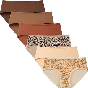 Plus Size Breathable Mid-Waist Underwear