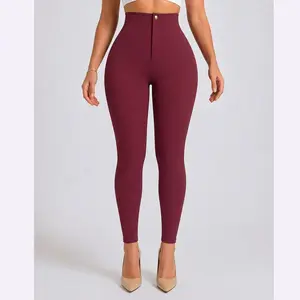 Women's Seamless Shapewear Leggings High Waisted Tummy Control Butt Lifting Shaping Pants
