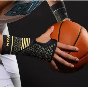 Copper Hand Support with Breathable Compression | Ideal for Workouts & Everyday Use Comfort Copper Compression Hand Support | All-Purpose for Fitness & Daily Activities