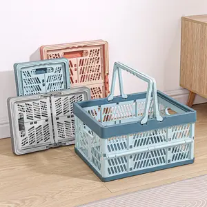Foldable Storage Box, Outdoor Dining Basket, Portable Shopping Basket, Snack and Toy Container, Bookshelf Basket, Versatile Multi-Purpose Organizer, Collapsible Baskets