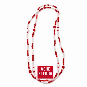 Chango Eleke Necklace HandMade Design Orisha Symbolic Meaning Handcrafted Artistry Unique Cultural Accessory by Ache Elegua