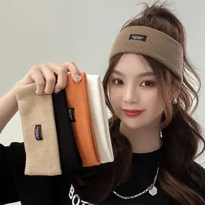 Knitted Sports Headband, Sweat-Wicking Running Bandana, Yoga Towel Headband, Men's Fitness Basketball Headwear