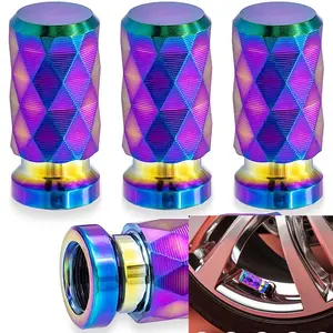 4pcs Aluminum Tire Valve Stem Caps, Durable Dust-Proof Design, Sleek Appearance, Easy Installation Accessory for Cars & Motorcycles, Model Xinghao, Tyre Caps
