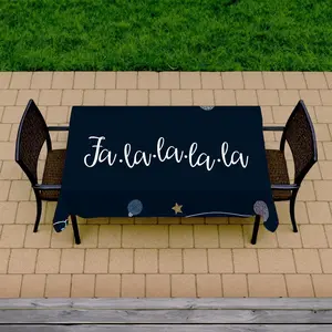 360 Stand Linen Fabric Rectangular Tablecloth (58x102 in) - Fade-Resistant, Easy Clean, Indoor/Outdoor Home & Kitchen Decor for Holiday Theme, Rectangle Tablecloth