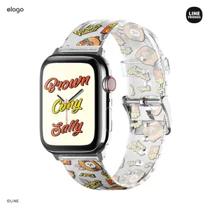 LINE FRIENDS | elago Burger Time Strap for Apple Watch [4 Styles] [2 Sizes] - Durable Wearable Accessory