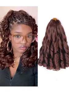 12 Inch Curly Braiding Hair Set 8 Packs 50g/pack Soft and Elastic for Women with Curled Ends, Perfect for Versatile Styles, Synthetic Braided Hair, Hair Weave Extensions