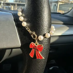 Car Steering Wheel Bead Pendant, Unique Fashion Car Accessory, Stylish Vehicle Decoration, Perfect Gift for Car Enthusiasts, Car Interior Accessories