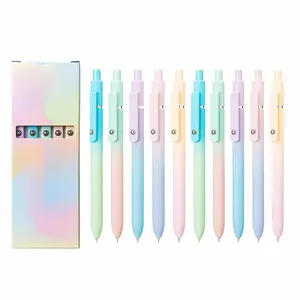 5PCS Multicolor Press-Type Quick-Dry Carbon Gel Pen Set, Rainbow Smooth Writing Practice Pens for Students, Nurses, Office, School & Hospital – Aesthetic Christmas Gift