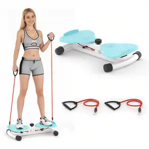 300 lbs heavy duty core exercise equipment, anti-slip noiseless twister board, great for regular indoor full body daily workouts.