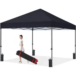 Easy Pop Up Canopy Tent 8X8Ft(Black)