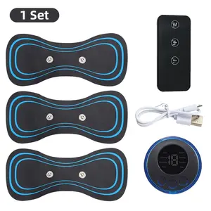 Electric Muscle Massager Set EMS Neck Massage Machine with8 Modes And 19 Strength Levels Portable Vibrating Treatment Instrument