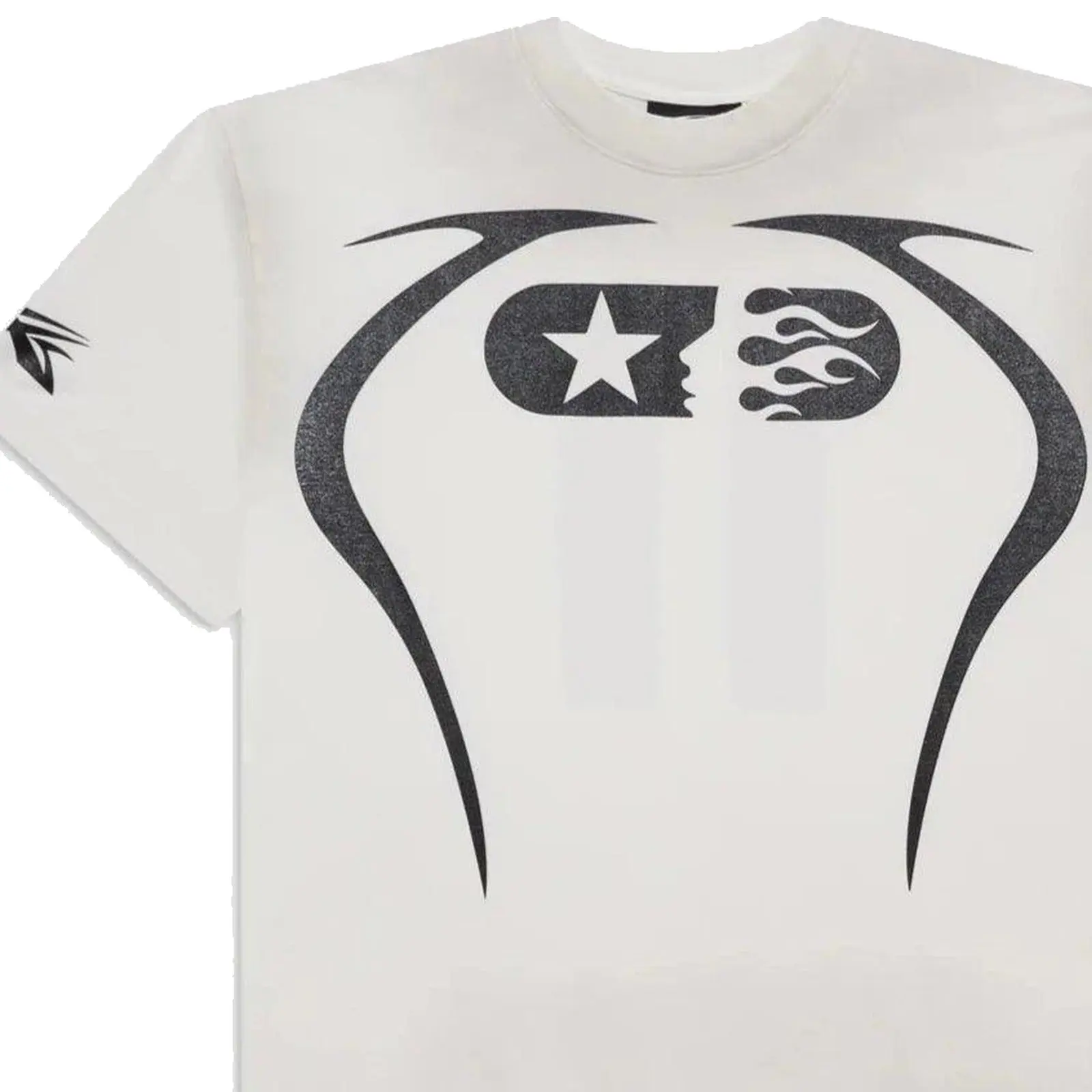 Hellstar Studios Warm Up T-Shirt White, Authentic, Short Sleeve, Crew Neck, Cotton, Streetwear Tee, Casual Everyday Top