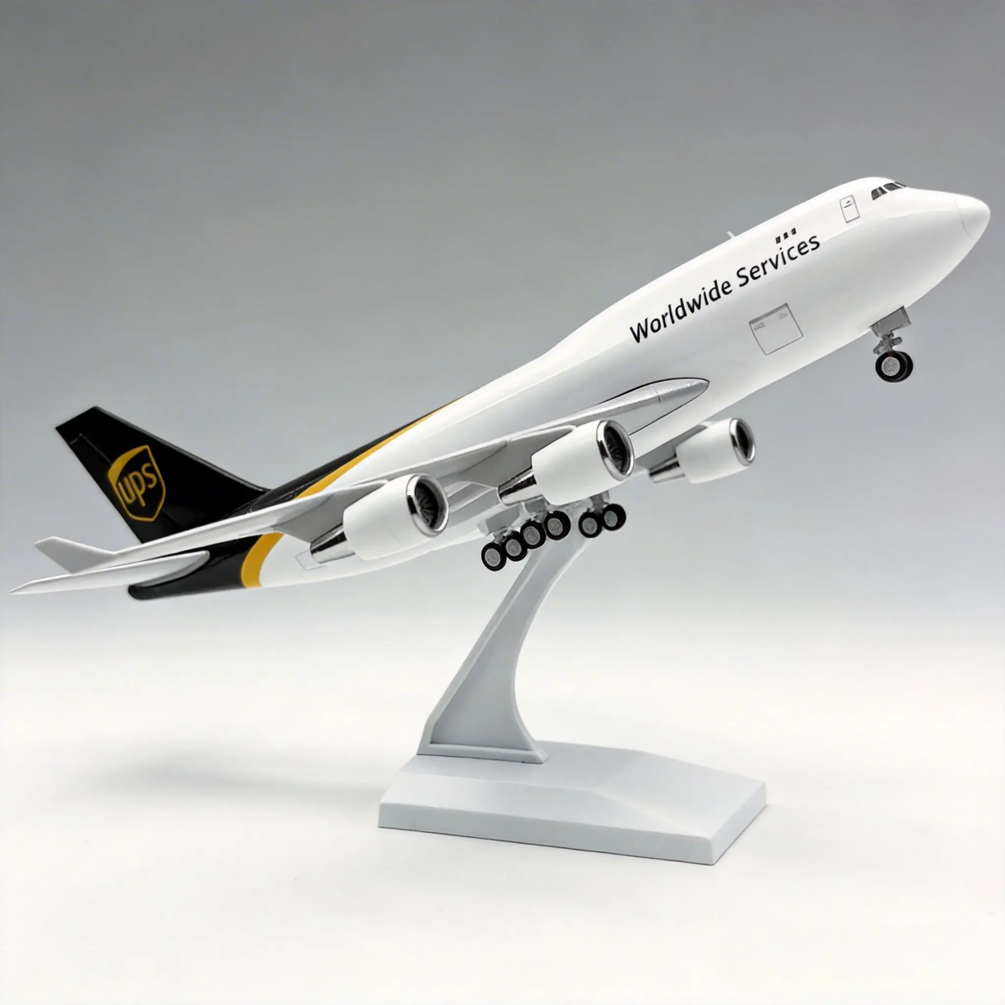 Boeing 747 UPS Cargo 1/240 Scale Resin Model Plane 30CM Display Freight Gift