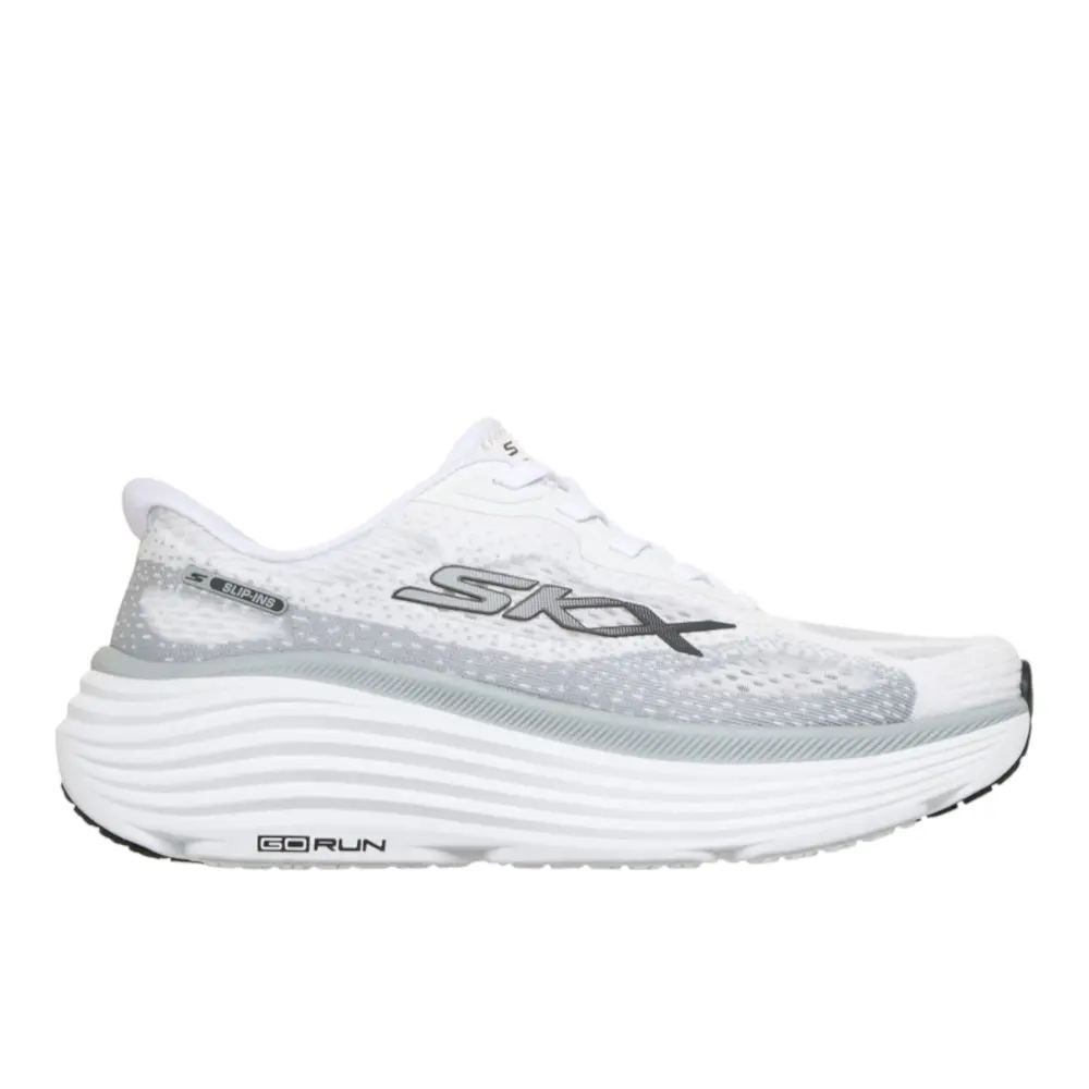 Skechers Womens Slip-Ins Max Cushioning Endeavor Pace Rhythym Running Sneakers Shoes - White