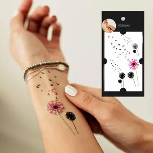 Dandelions (WM-187). Temporary tattoos. Party tattoos. Kids tattoos. Custom design. Tattoo sets. Ukrainian. Realistic. Waterproof