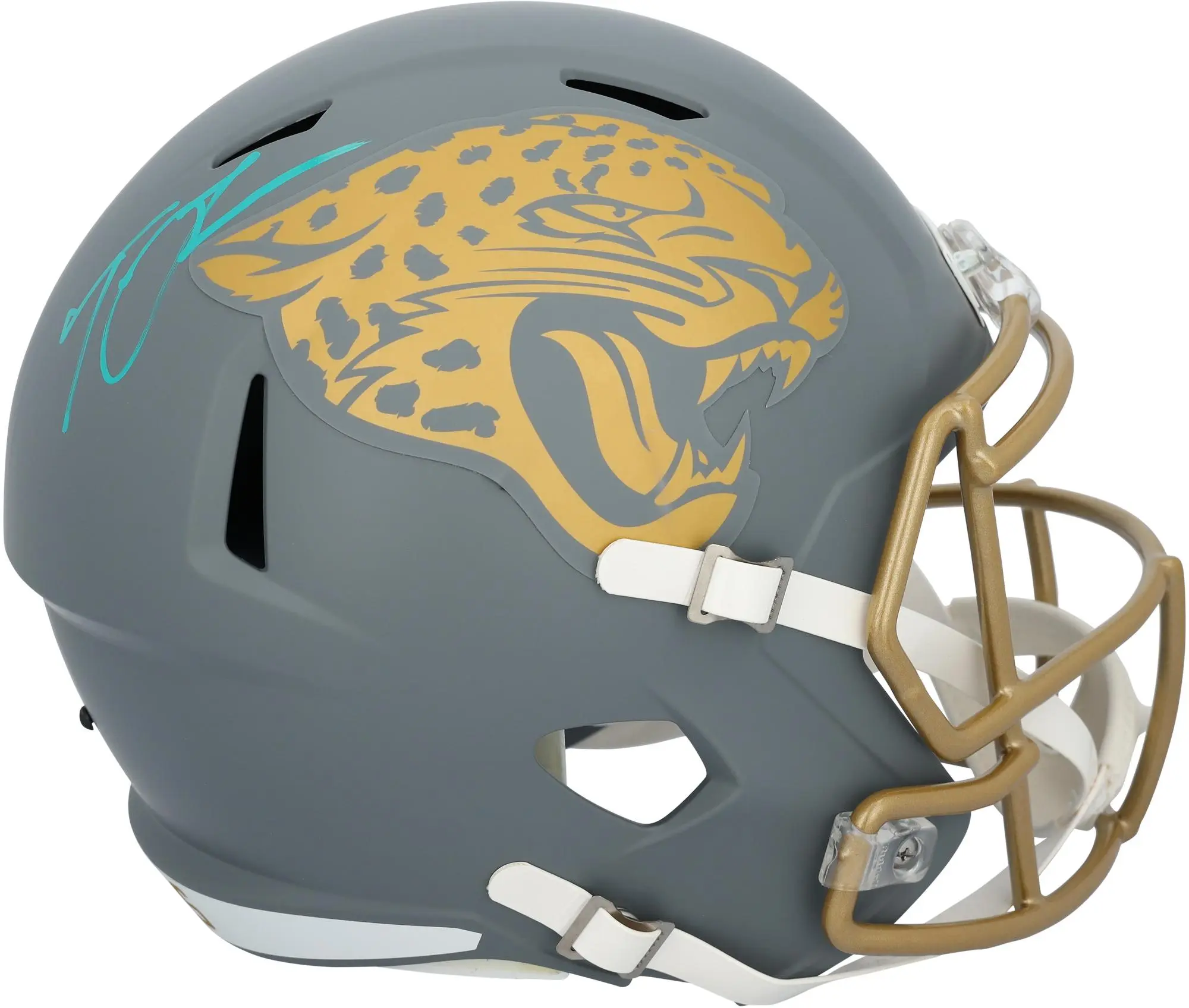 Trevor Lawrence Jacksonville Jaguars Autographed Riddell Slate Speed Replica Helmet - Fanatics Authentic Certified