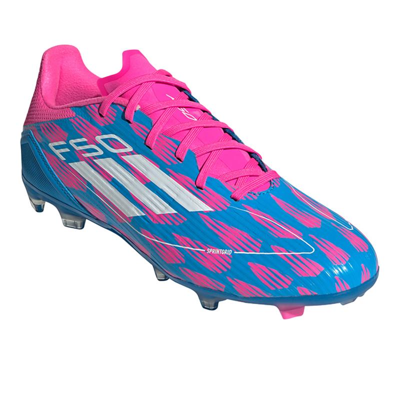 adidas Mens Messi F50 League Firm GroundMulti-Ground Soccer Cleats  - Blue, Pink