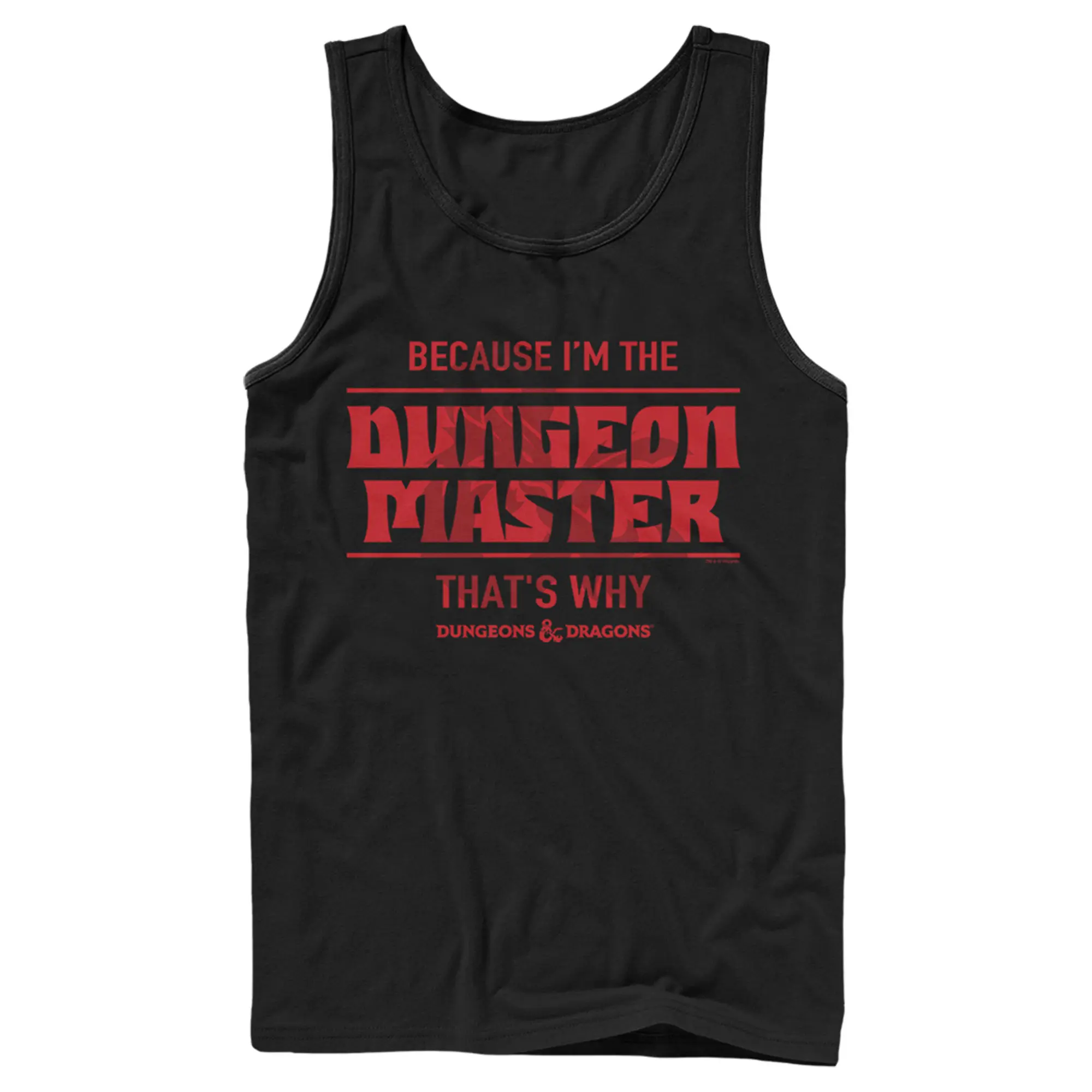 Men's Dungeons & Dragons Because I'm the Dungeon Master, That's Why Tank Top