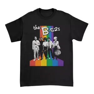 The B-52s Rainbow Band Portrait T-Shirt